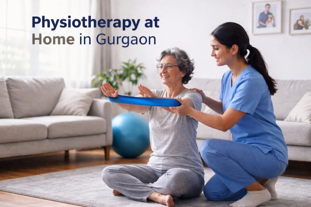 home physiotherapy in Gurgaon by certified physiotherapist.